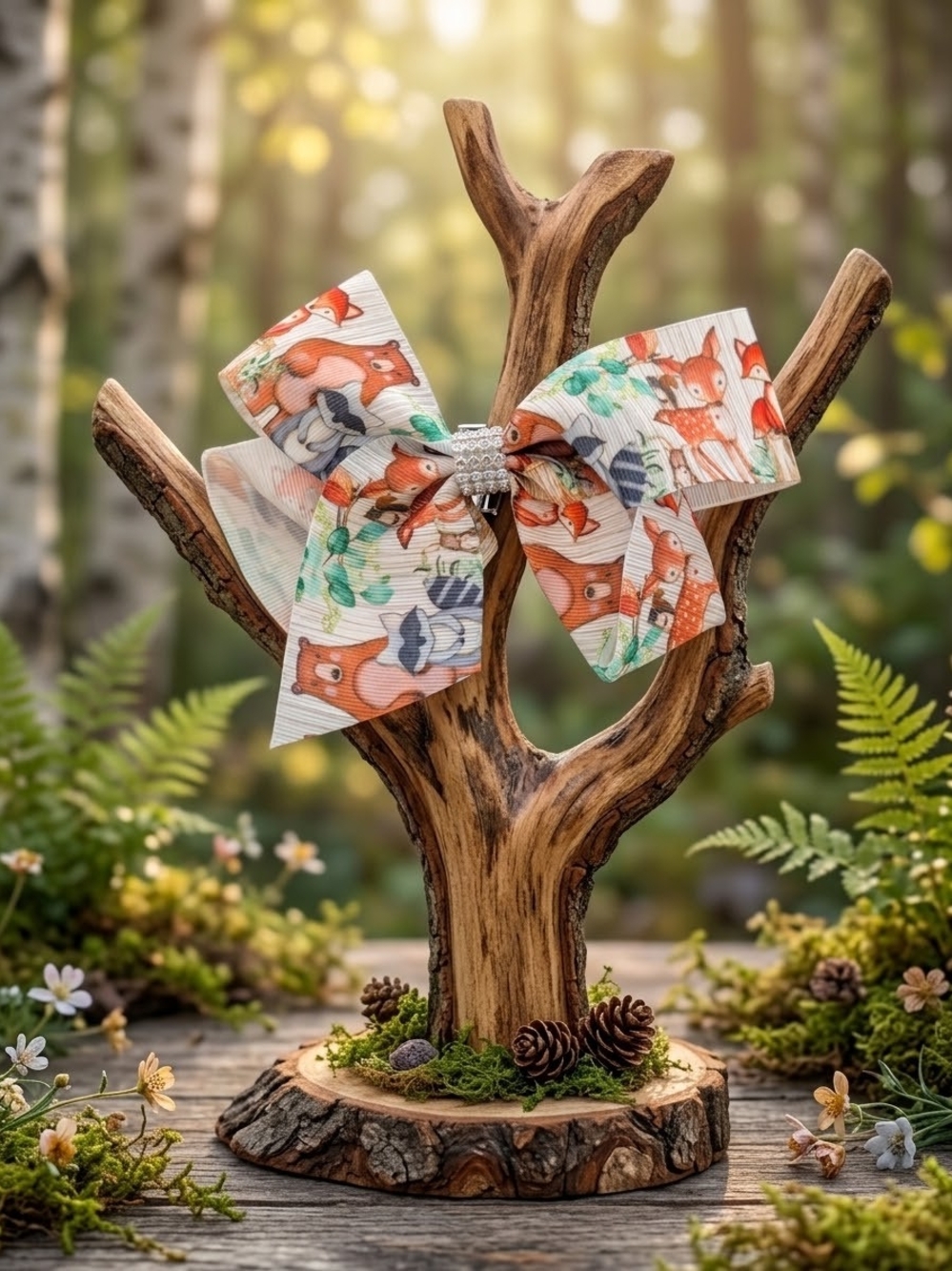 Medium Sized Woodland Animals Hairbow